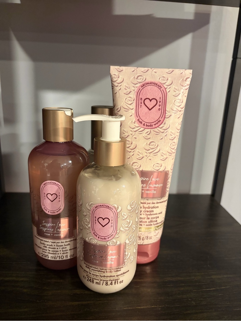 Bath & Body Works Aromatherapy Rose Vanilla Bundle 🌹🤍